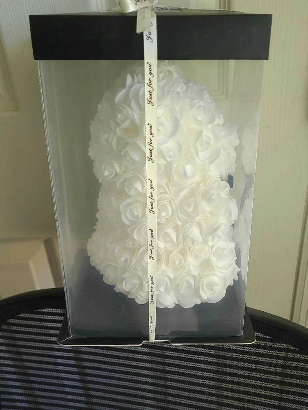 White Rose Bear Decorative Bath & Body Gift